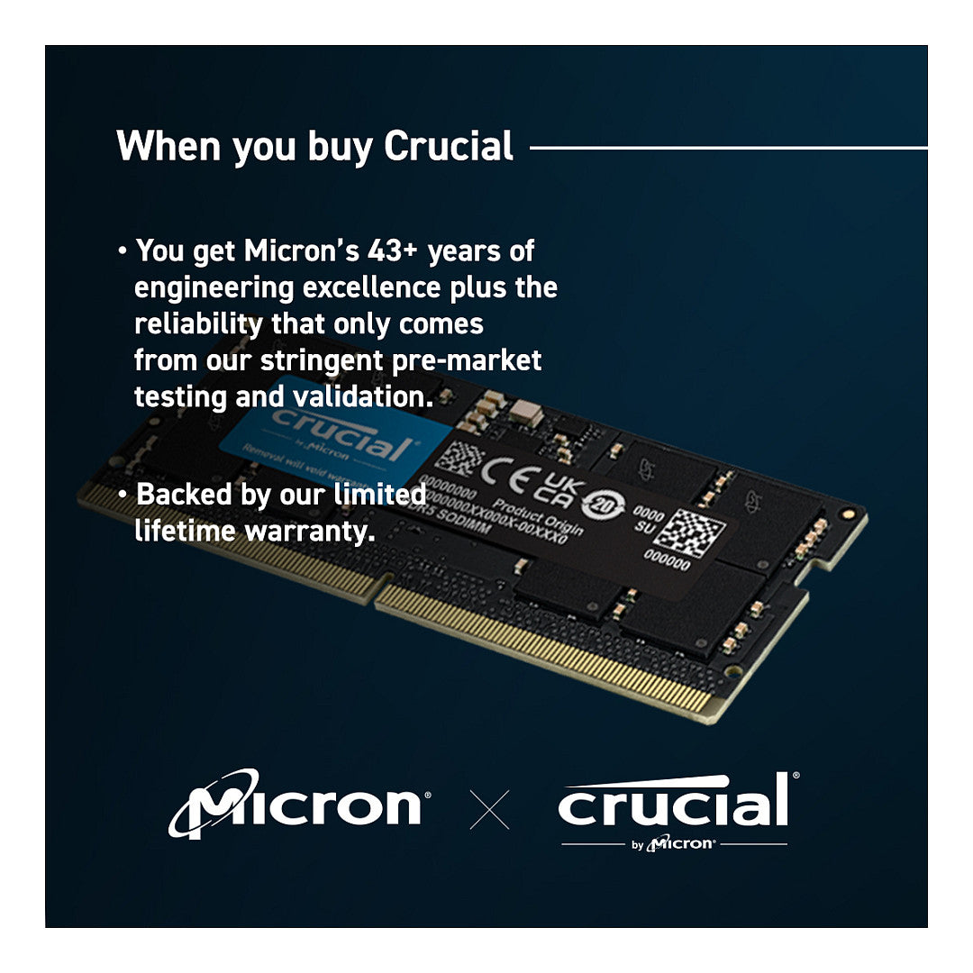 Crucial 32GB DDR5-5600 SO-DIMM ECC (CT32G56C46S5)