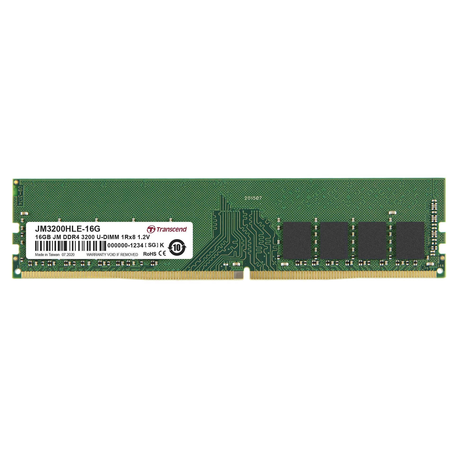Transcend 16GB DDR4-3200 DIMM (JM3200HLE-16G)