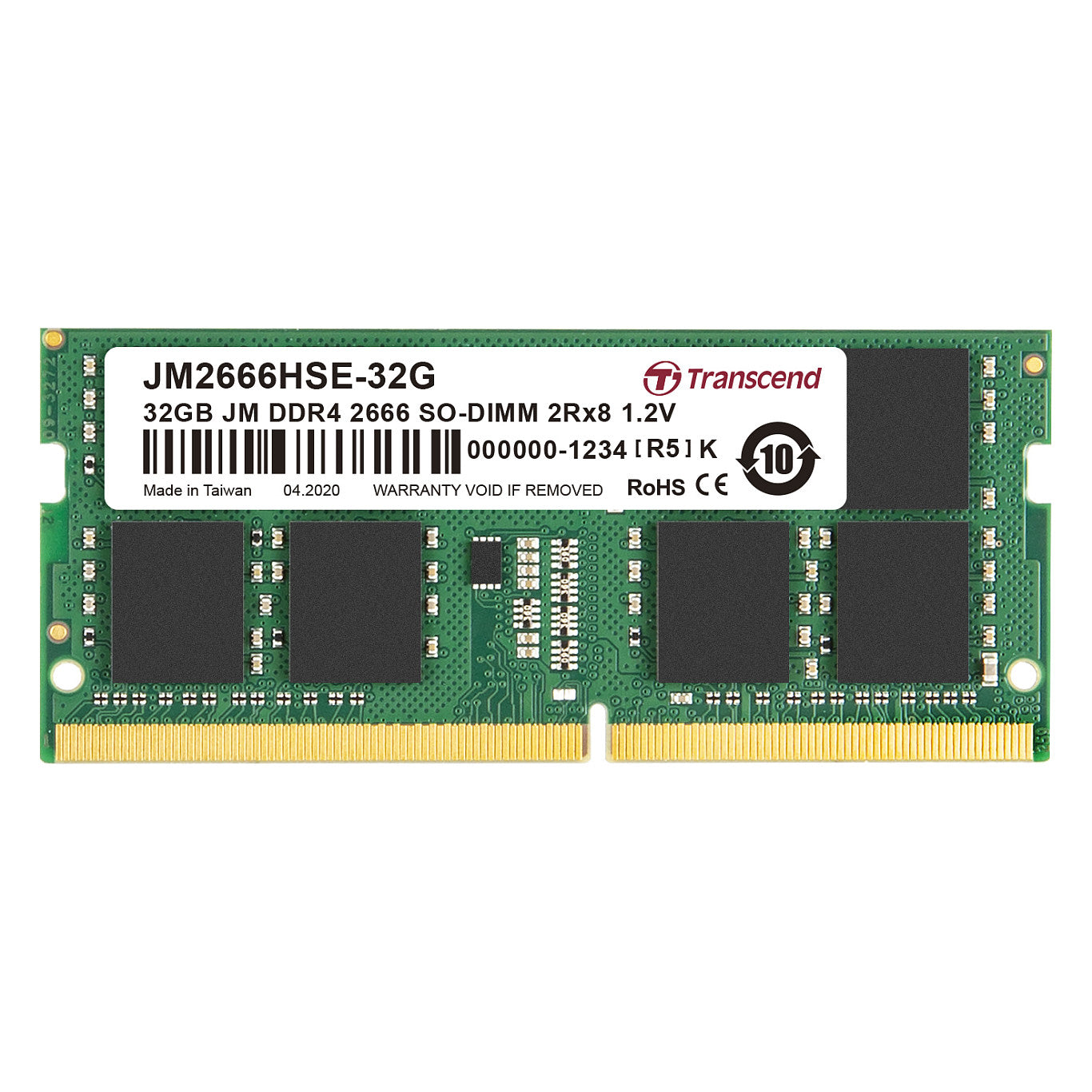 Transcend 32GB DDR4-2666 SO-DIMM